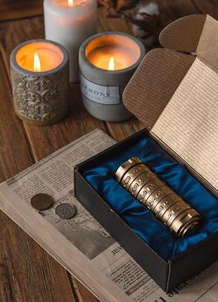 Подарунок оригінальний для чоловіка - головоломка з секретом "криптекс"