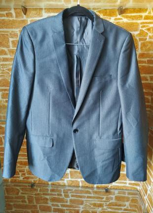 Мужской новый пиджак шей 48 размер slim fit