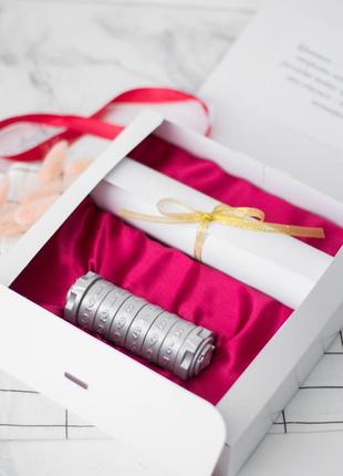 Подарунок на весілля оригінальний з секретом "криптекс" cherry silver