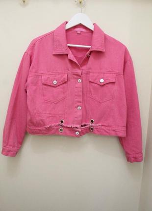 Яскрава рожева джинсова