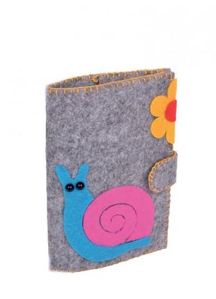 Детский набор для творчества. изделия из фетра "обложка на паспорт с улиткой" (иф-002) if-002 от 12 лет2 фото