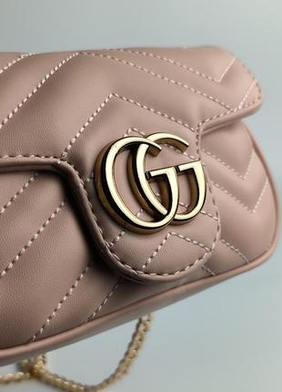 Сумка gucci marmont mini beige3 фото