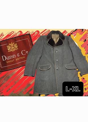 Фирменное шерстяное полупальто dunn &amp;co. l-xl