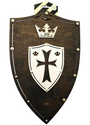 Сувенірний дерев'яний щит «хрест венге» s-crossv 47х30 см
