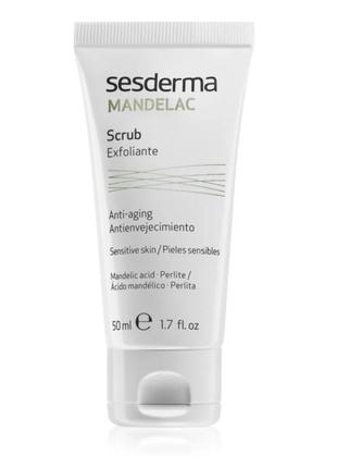 Sesderma mandelac делікатний зволожуючий скраб для чутливої шкіри mandelac scrub