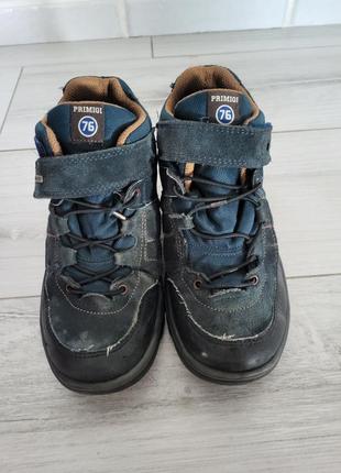 Итальянские кожаные ботинки для мальчика primigi