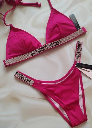 Невероятно красивый цвет купальника со стразами victoria secret