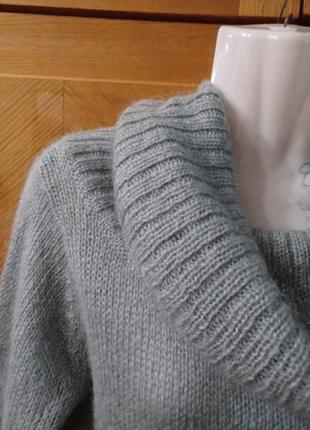 Брендовый мохеровый свитер с высоким объемным воротником р.10/12 от cote femme designed in  Джонс7 фото