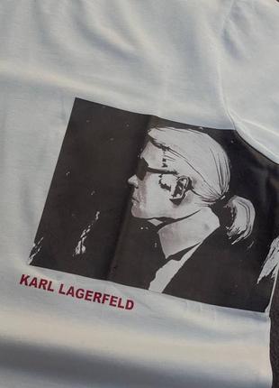💜є наложка 💜жіноча  футболка  "karl lagerfeld"💙lux якість2 фото