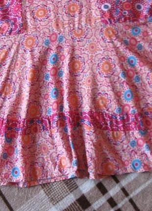 Платье розовое вискоза с заниженной талией8 фото