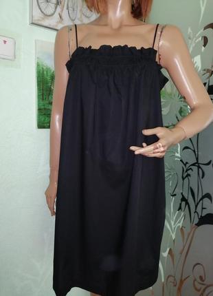 Поплиновое платье сарафан hm6 фото