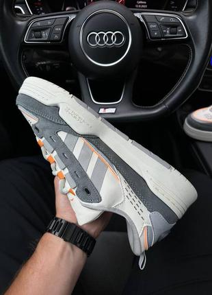 Мужские кроссовки adidas originals adi2000 grey orange9 фото