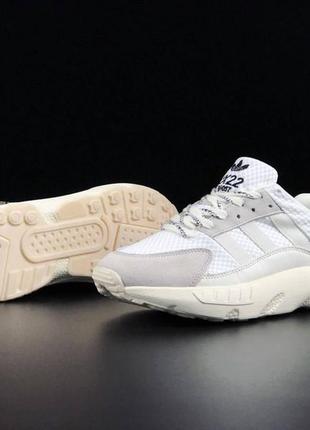 Мужские кроссовки adidas zx 22 white beige5 фото