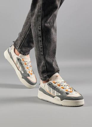 Мужские кроссовки adidas originals adi2000 grey orange