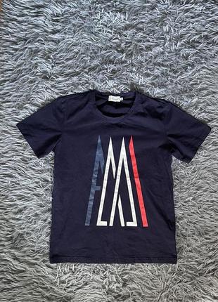 Moncler футболка с большим логотипом