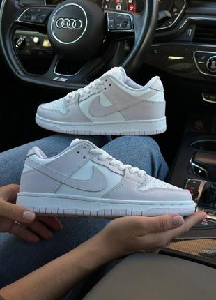 🔥женские кроссовки nike sb dunk low retro white easy pink