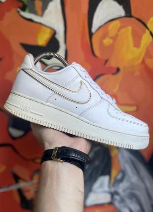 Nike air force 1 кроссовки 39 размер кожаные белые оригинал