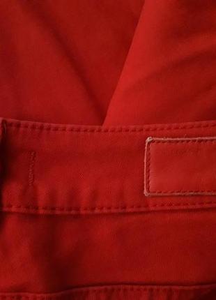 Шикарные итальянские укороченные 7/8 джинсы скинни пуш ап сочный ягодный с гаптировкой liu jo3 фото