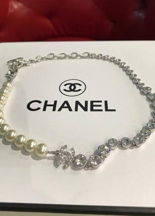 Брендова підвіска chanel з посрібленням