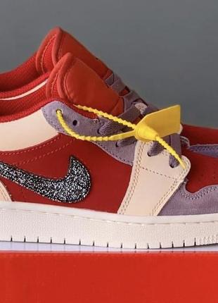 Женские кроссовки  nike jordan 1 low canyon rust red