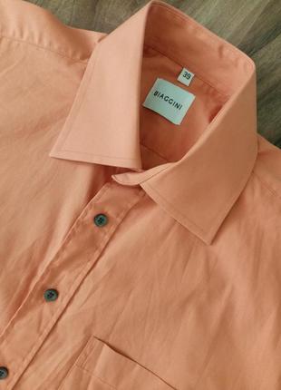 Рубашка с коротким рукавом хлопок