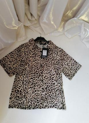 Блуза рубашка лео леопард
