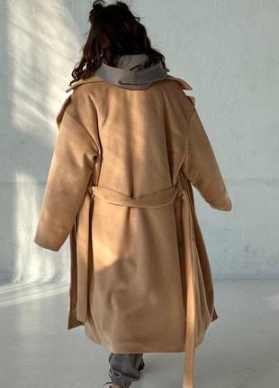 Кашемировое пальто с подкладкой5 фото