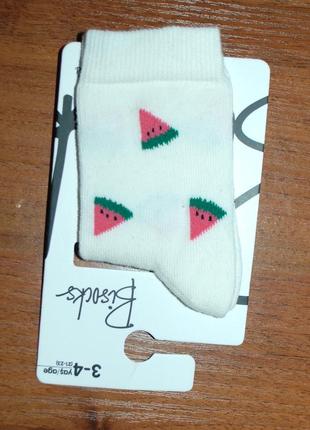 Демісезонні шкарпетки носки р. 3-4, 5-6 турція bibaby кавун