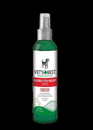 Спрей для собак vet's best allergy itch relief spray при алергії 235мл (vb10232)