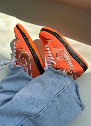 Женские кроссовки nike sb dunk low lobster orange6 фото