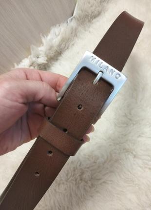 Кожаный ремень milano belts4 фото