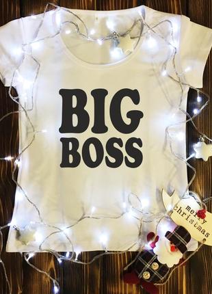 Жіноча футболка з принтом - big boss