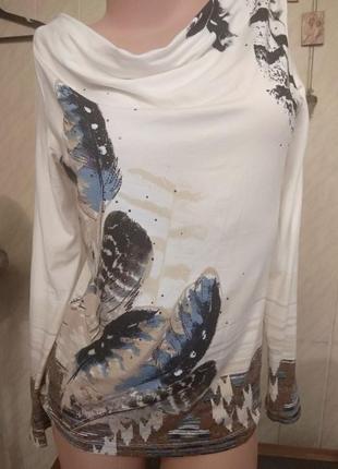 Футболка с длинным рукавом olsen размер m (44-46)