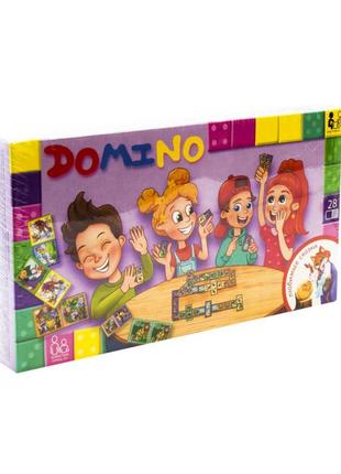Дитяча настільна гра "доміно: улюблені казки" dtg-dmn-01, 28 елементів