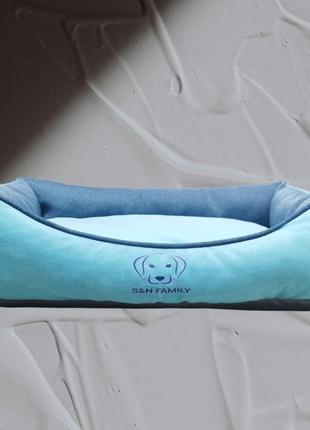 Лежанка для собаки s&n family aquamarine xхxl 140х90х25см бірюзовий2 фото