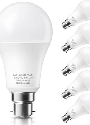 Светодиодные лампы pursnic b22, байонетные лампы b15 мощностью 22 вт, эквивалентные лампе накаливания мощность1 фото