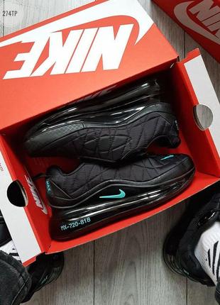 Nike air max 720-818 black thermo чоловічі кросівки найк 720 термо, чоловічі кросівки найк 720 зима, осінь4 фото
