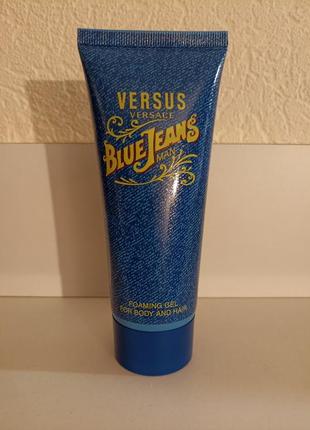 Парфюмированный гель для душа versace "versus"blue jeans "