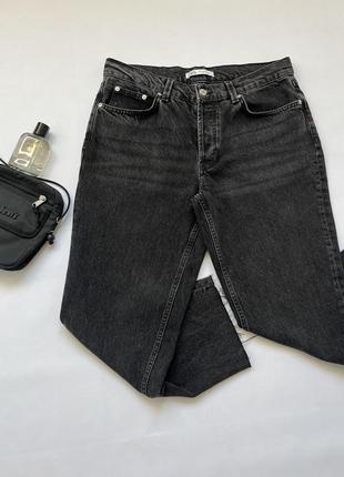 Новые оригинальные мужские джинсы прямого кроя укорочены.6 фото