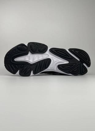 Мужские кроссовки adidas ozweego (черные с белым)2 фото