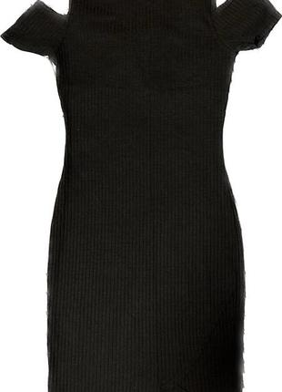 Чорна сукня сарафан в рубчик river island