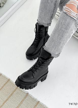 Жіночі шкіряні демі черевики