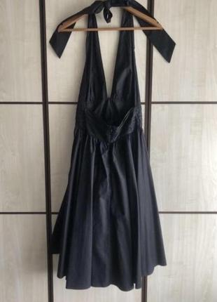 Платье миди черное5 фото