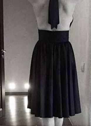 Платье миди черное10 фото