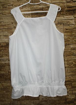 Белоснежная блузка из хлопка2 фото