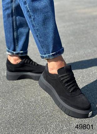 Женские кроссовки из натуральной кожи и замши ✅