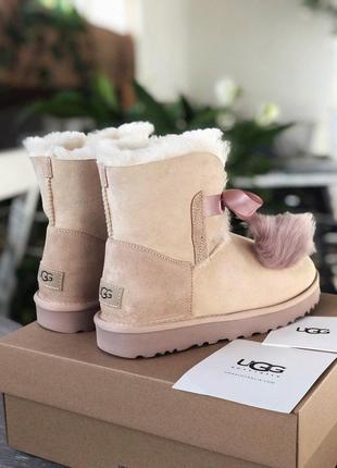 Ugg gita suede зимние женские сапожки с натуральной опушкой /осень/зима/весна😍7 фото