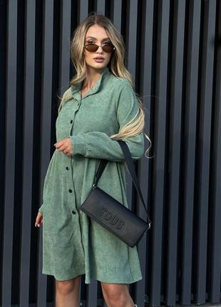 Вельветова сукня