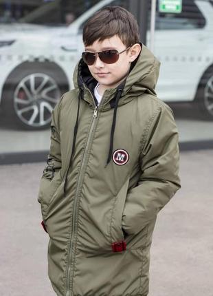 Подростковая детская куртка, двухсторонняя, 140-170 р.4 фото