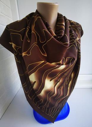 Шикарный женский платок из натурального шелка moda italiano2 фото
